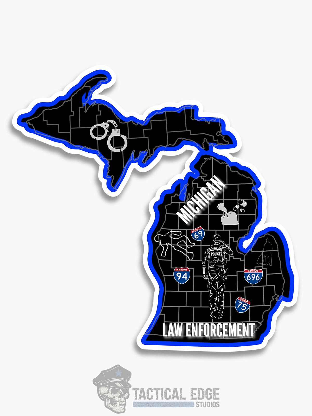 Michigan Law Enforcement Sticker